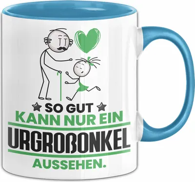 Produktbild von Urgroßonkel Geschenk Tasse So Gut Kann Nur Ein Urgroßonkel Aussehen Geschenkidee Kaffee-Becher (Blau)