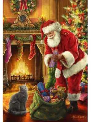 Productafbeelding van Bluebird Puzzle Kerstpuzzel: Kerstman is er! - 1000 stukjes