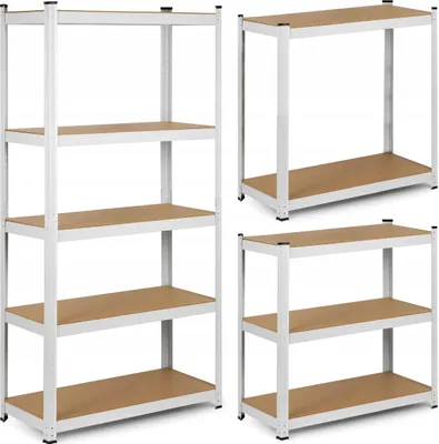 Image de Rayonnage de stockage en métal 180 x 90 x 40 cm max 260 kg par étagère