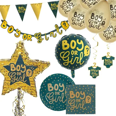 Produktbild von Baby Party Deko Set Suprise 30-teilig