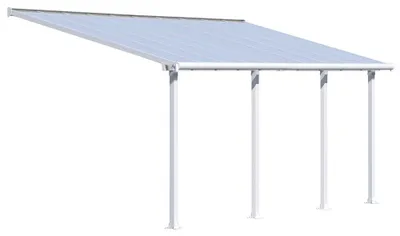 Produktbild von Palram - Canopia Aluminium Terrassenüberdachung Olympia Weiß 300x619x305 cm