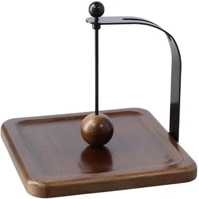 Produktbild von Servierständer mit Anti-Slip-Funktion aus Metall und Holz für private Haushalte sowie professionelle Gastronomiekonzepte
