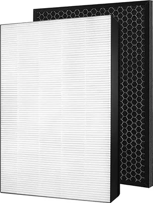 Produktbild von FY1410/30 und FY1413/30 Ersatzfilter-set für Philips Series 1000 AC1214 Luftreiniger Ersatz Filter(Enthalten 1 HEPA-Filter und 1 Aktivkohlefilter)