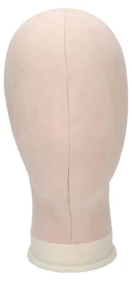 Produktbild von Velours-Canvas Perückenständer 30 cm für Perücken und Hüte