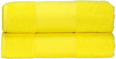 Produktbild von A&R 701.50 | PrintMe Bath Towel / 70 x 140 cm - Farbe: Bright Yellow - Größe: 70 x 140 cm