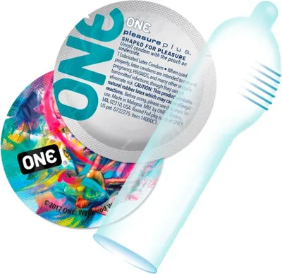 Zdjęcie produktu dla Specjalne prezerwatywy ONE Pleasure Plus