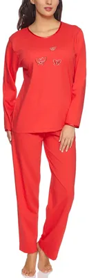 Image de Pyjama à manches longues pour femme Merry Style 91LW1 (Corail (manches longues), 38 (taille du fabricant : M))