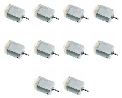 Productafbeelding van Mini DC Motoren - Hoge Snelheid Motoren - Hobby Projecten - Stabiele Prestaties - 10 Stuks - Zilverkleurig