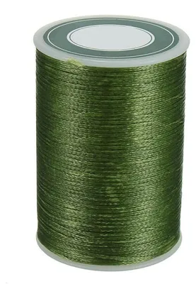 Gewachster Faden 0,8 mm 78 m für Leder & Basteln (grün)