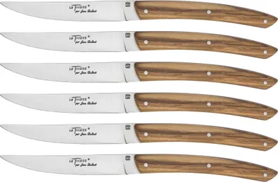 Produktbild von Jean Dubost Le Thiers Steakmesser Olivenholz 6 tlg.