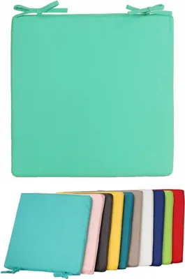 Produktbild von JACK Outdoor Stuhlkissen 40x40cm Lounge Kissen Wasserfest Sitzkissen Garten Lotus Effekt, Farbe:Aqua