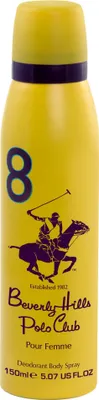 Image de BEVERLY HILLS Polo Club, 8 déodorants spray pour femmes, 150 ml