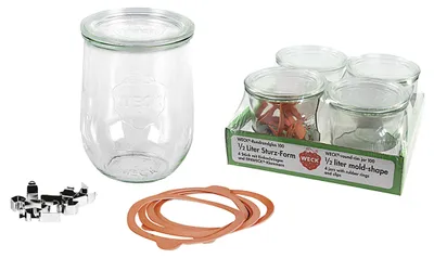 Produktbild von WECK Rundrandglas Tulpe 1,0l 4er Pack