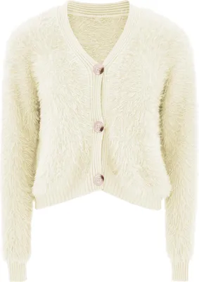 Produktbild von POOMI damen strickjacke - wollweiss, M