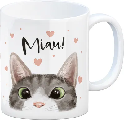 Produktbild von Miau Katze Kaffeebecher