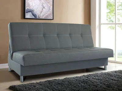 Produktbild von Schlafsofa Bella mit Schlaffunktion - 3 Sitzer Sofa, Couch mit Bettkasten, Bettsofa, Schlafsofa, Polstersofa (Dunkelgrau (Inari 94))