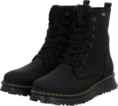 Produktbild von Däumling 530071M-70 Mädchenboots, Leder, Schwarz, Warmfutter, wasserdicht - Kinderschuhe Gefütterte Kinderstiefel Gr. 18 - 42, Schwarz, leder&nbsp