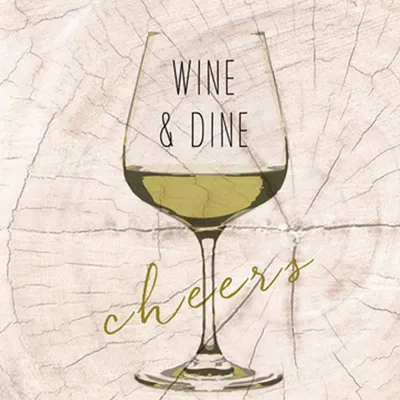Produktbild von PPD Wine & Dine white 33x33cm