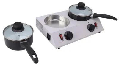 Chocolade-Schmelzgerät, 2 Tanks, Aluminium, 80 W, 30–85 °C