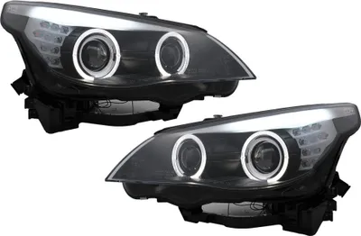 Immagine prodotto di LED TFL luci diurne Angel Eyes fari per BMW Serie 5 E60 E61 2003-2007 LCI look.