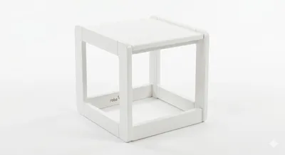 Produktbild von Roba Sitzhocker, MDF weiß lackiert