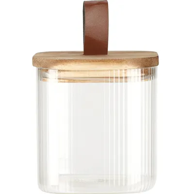 Produktbild von Glasbehälter mit Holzdeckel, luftdichter Verschluss