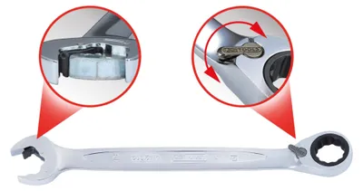 Imagen del producto de KS TOOLS 503.5917: Llave combinada de boca y extremo con trinquete