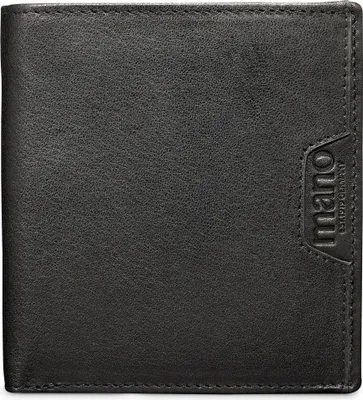 Produktbild von mano Leder Geldbörse Don Marco Coin Wallet Small Black schwarz