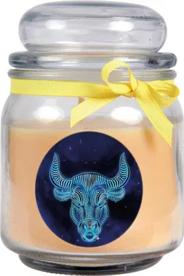Imagen del producto de Vela perfumada en vaso - Signo zodiacal (vainilla) - 300 gramos - 70 horas - Tauro
