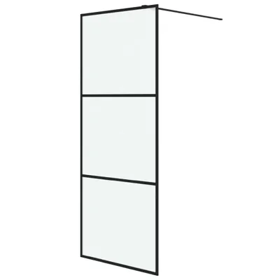 Obrázek produktu pro vidaXL Sprchová zástěna pro sprchový kout Black 80x195 cm Matné tvrzené bezpečnostní sklo
