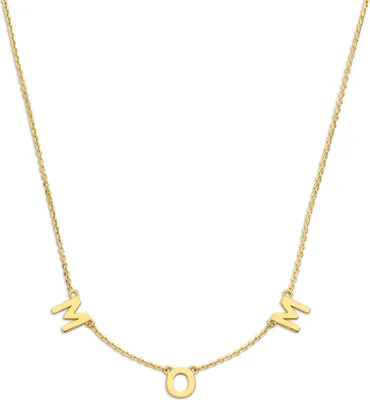 Produktbild von New Bling - 9NBG-0824 - 14K geelgouden Ketting MOM – 40+2.5+2.5 cm – Dames Ketting
