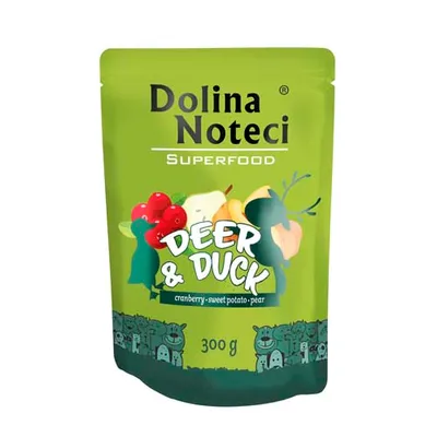 Zdjęcie produktu dla DOLINA NOTECI SUPERFOODS kapsułki z jeleniem i kaczką dla psów 300 g