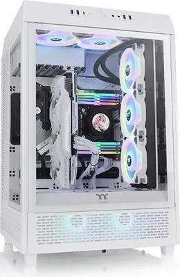 Produktbild von Thermaltake The Tower 500, Midi Tower, PC, Weiß, ATX, EATX, micro ATX, Mini-ITX, SPCC, Gehärtetes Glas, Gaming
