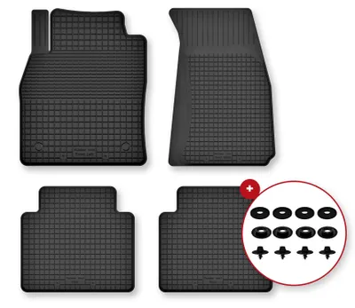 Produktbild von Gummi-Fußmatten für Audi A8 D4 2009-2017 (Limousine) – 4-tlg, Schwarz, Semi-Universal, angepasst – Wielganizator Semi-Universal