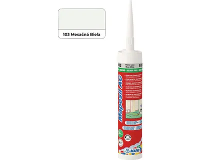 Obrázok produktu pre MAPEI® MAPESIL AC 1-komponentný silikón na tesnenie spojov 103 mesačne biely 310 ml na tesnenie s BioBlock® ANTICLE MOLD