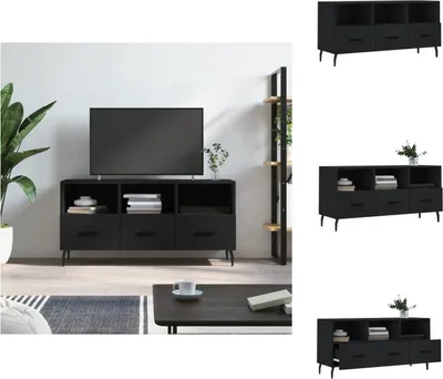 Obrázek produktu pro vidaXL TV skříňka černá 102x36x50 cm materiál na bázi dřeva - TV nábytek