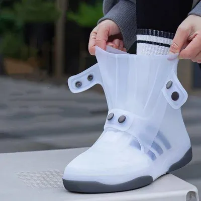 Productafbeelding van Famanu Waterdichte schoenbeschermhoezen, set van 1 - Wasbare, antislip overshoes voor maat 42-43