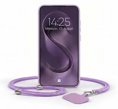 Produktbild von Handyhülle für Samsung Galaxy A57 5G mit Handykette Band Kordel Hülle Case Schutzhülle Lila Violett