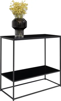 Image de Konsolentisch >Vita< in Schwarz, Melamin - 80x80x36cm (BxHxT)