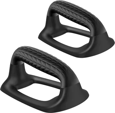 Immagine prodotto di Supporti per flessioni - Bilancieri per fitness - Attrezzatura per allenamento della forza a casa - Base antiscivolo - 20 cm - Nero