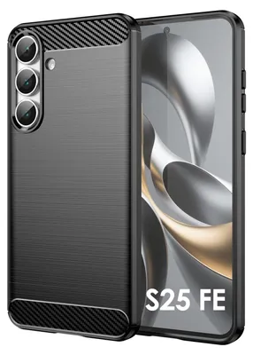 Produktbild von Carbon Hülle für Samsung Galaxy S25 FE Handyhülle Back Cover Handy Tasche