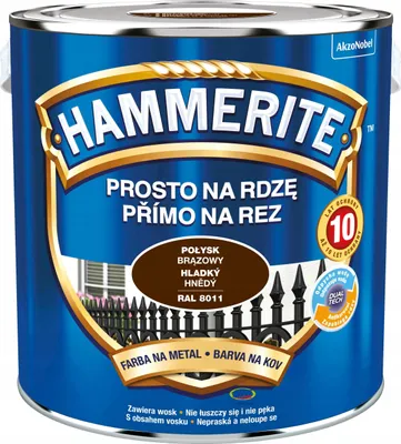 Produktbild von 3in1 Rostschutzfarbe für Metall direkt auf Rost, Braun glänzend, 2,5 L