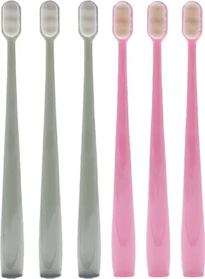 Produktbild von Extra weiche Zahnbürste für Erwachsene (6er-Packung) – Handzahnbürsten zum Schutz empfindlichen Zahnfleisches