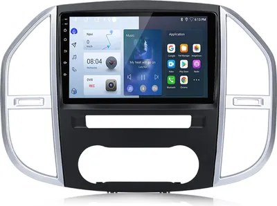 Produktbild von Einbau-Navigationsgeräte 2+64G Android 15 carplay Für Mercedes Benz Vito 3 447 2014-2024 Autoradio GPS Navi BT WIFI  SWC DAB+ 4Kern RDS DSP 2DIN