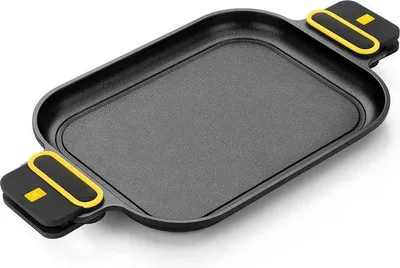 Productafbeelding van Grillpan 32 x 24 cm - Gesmeed aluminium, met antiaanbaklaag, geschikt voor inductiekookplaten