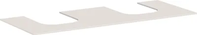 Produktbild von hansgrohe Xevolos E Konsole, 2 Ausschnitte, 1370x550mm, für Aufsatzwaschtisch, 54207780