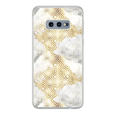 Produktbild von MuchoWow® Handyhülle Schutzhülle Hülle für Samsung Galaxy S10e Gold - Marmor - Muster - Geometrie Silikon Softcase Handy Hülle - Handy