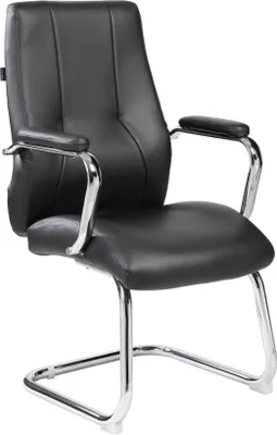 Produktbild von Bürostuhl Townsville, Wartezimmerstühle mit Armlehnen, Ergonomischer Wartezimmerstuhl, 61x58h101 cm, Schwarz