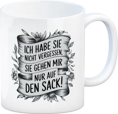 Produktbild von Nicht vergessen nur nervig Kaffeebecher