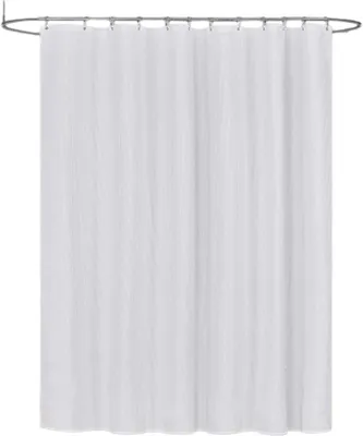 Produktbild von Duschvorhang Waffelstruktur – Polyester, Wasserabweisend, Waschbar, 180×200 cm, inkl. 12 Haken